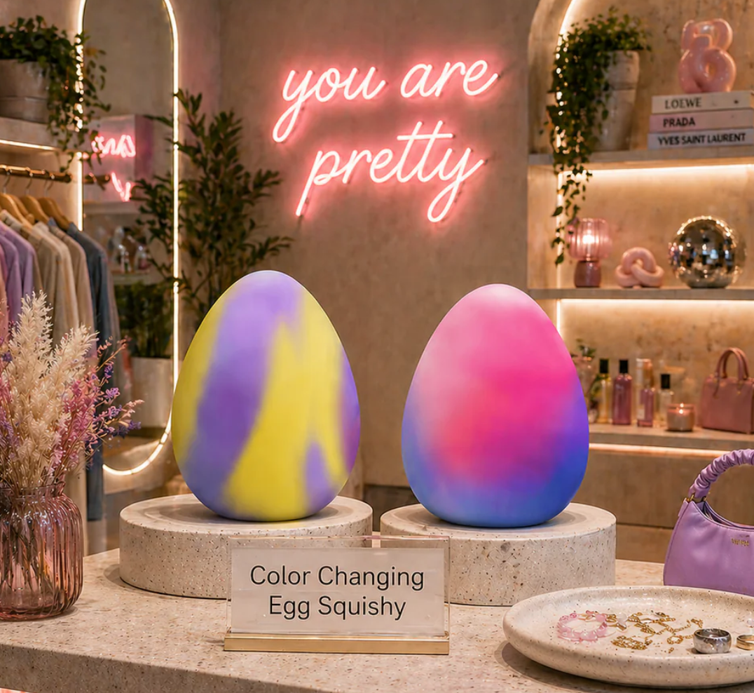 Viral Squishy Toy - Color Changing Egg