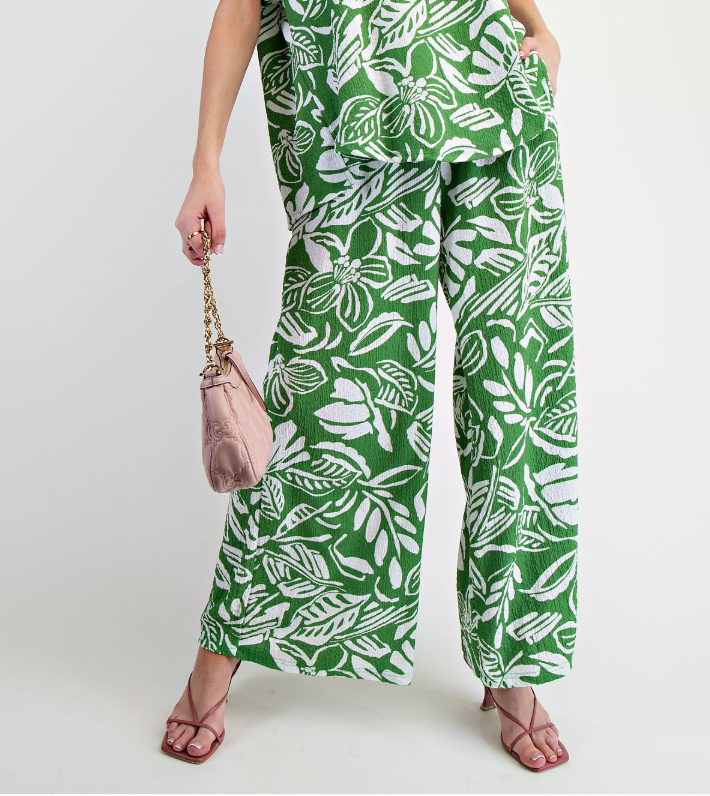 Easel - Floral Print Pant