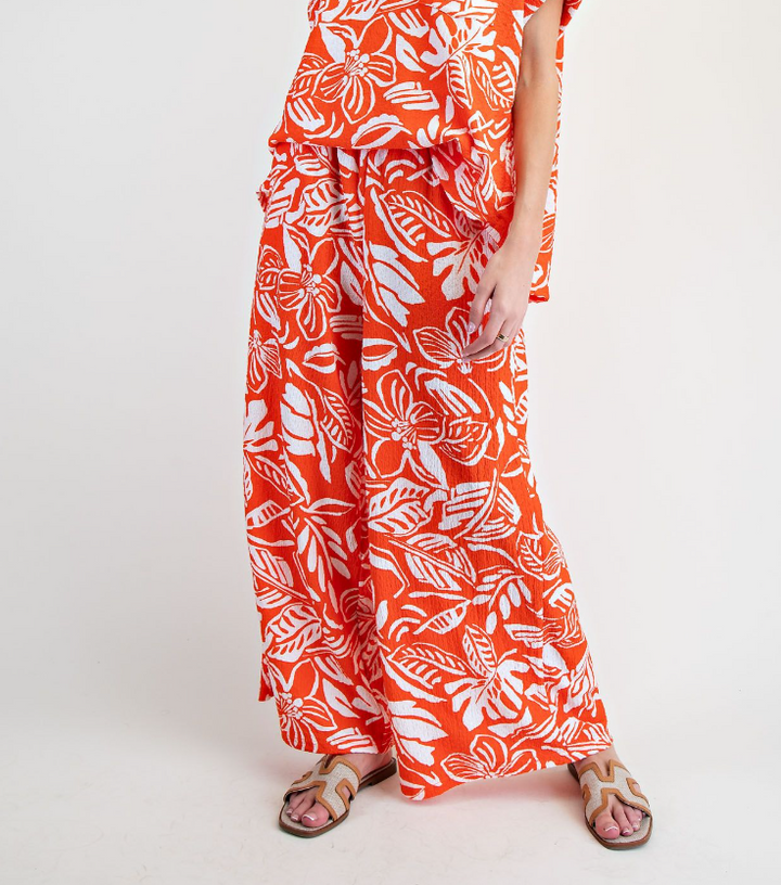 Easel - Floral Print Pant