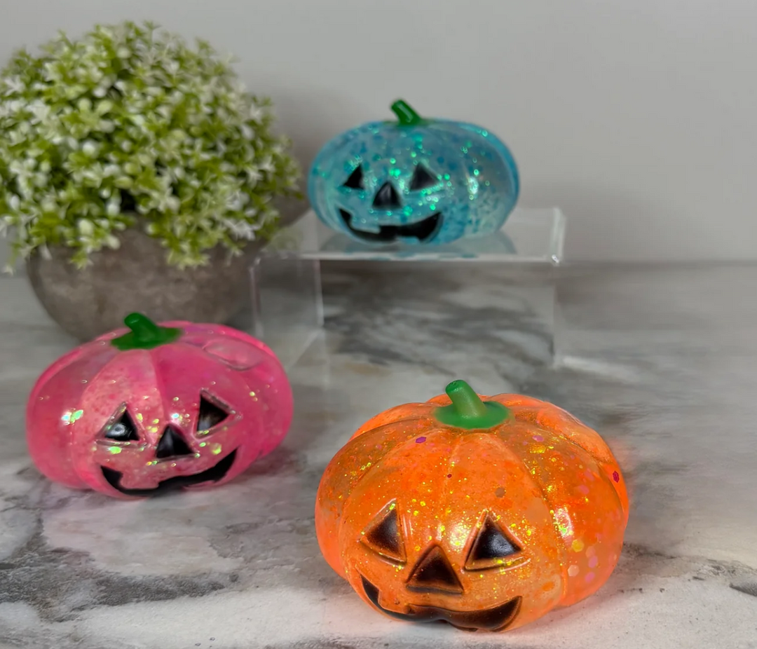 Viral Squishy Toy - Glitter Pumpkin