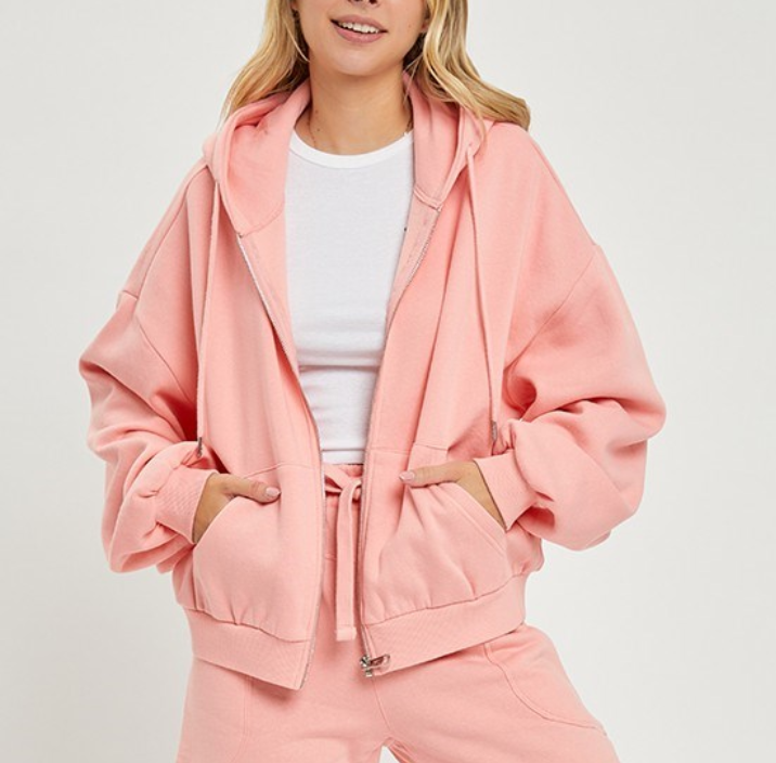 Risen - Oversized Blush Hoodie