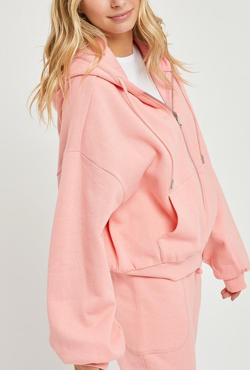 Risen - Oversized Blush Hoodie