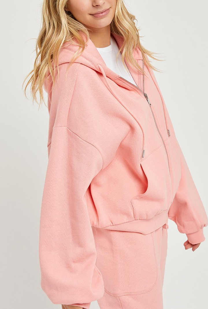Risen - Oversized Blush Hoodie