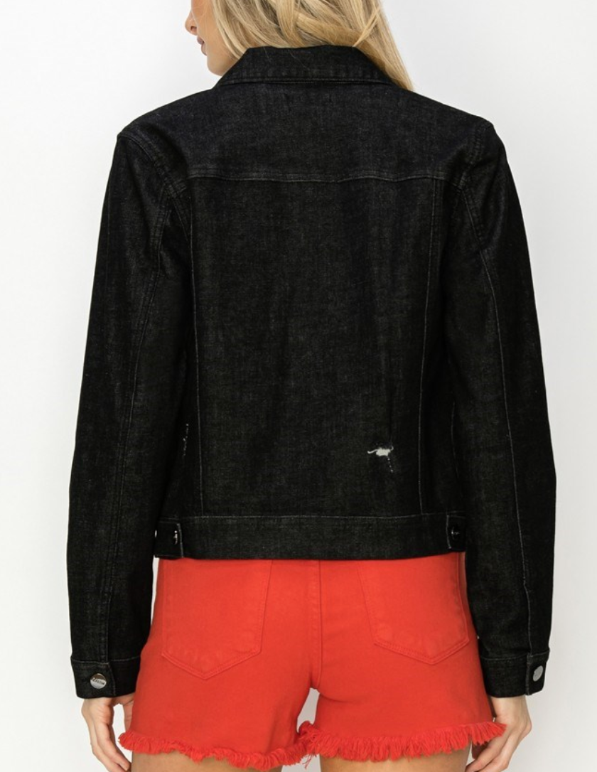 Risen - Vintage Wash Black Denim Jacket