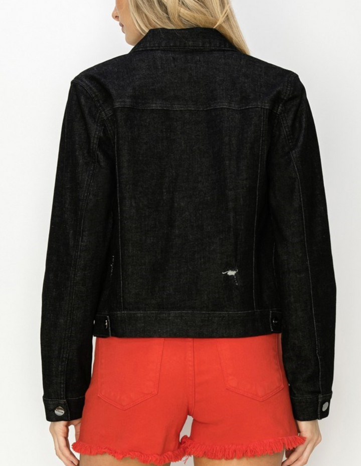 Risen - Vintage Wash Black Denim Jacket