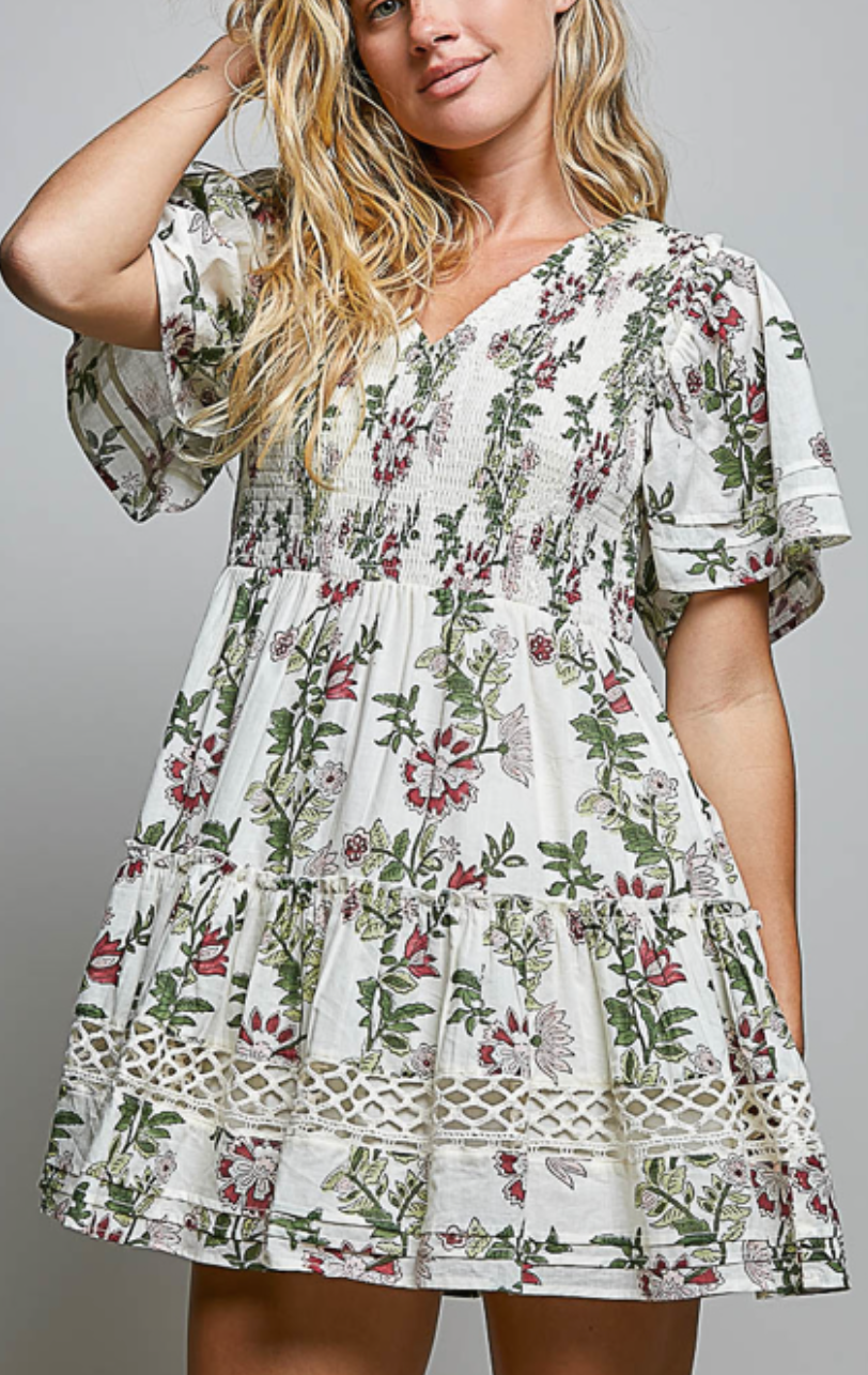 POL July Box - White Floral Dress