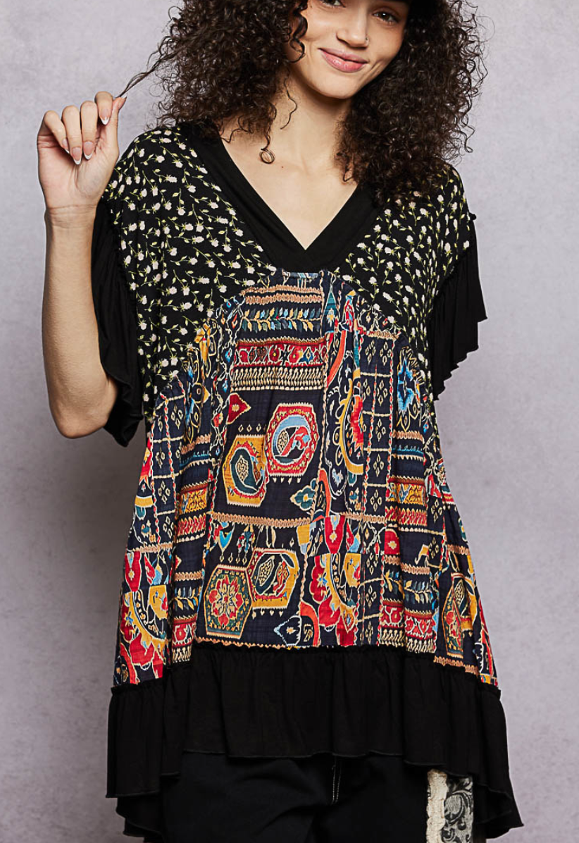 POL July Box - Fun Black Tunic