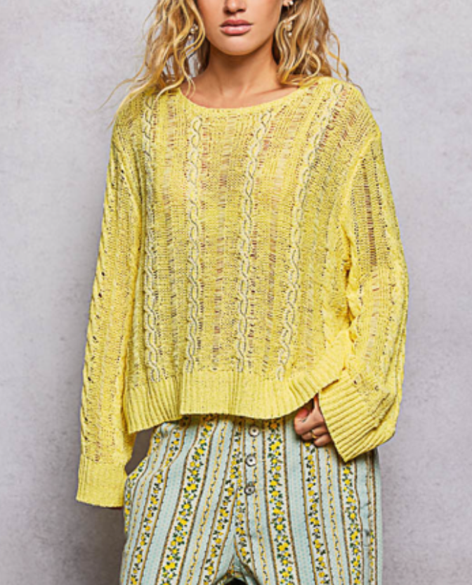 POL July Box - Sunshine Yellow Sweater