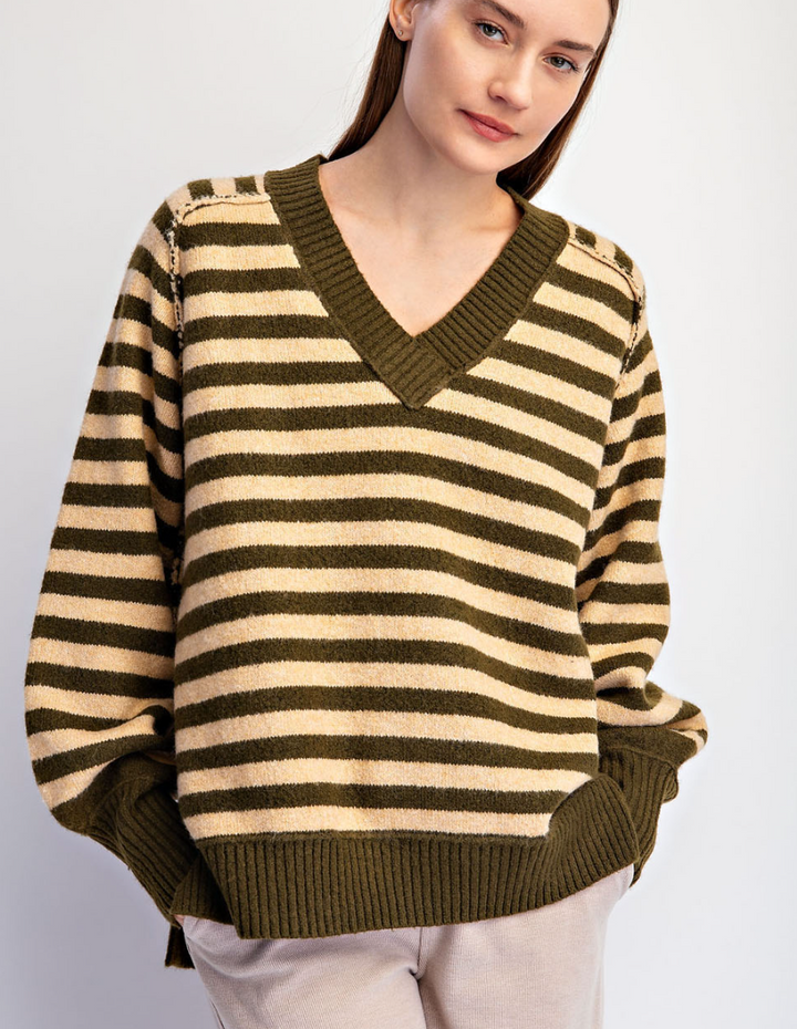 Rae Mode - Cashmere Striped Sweater
