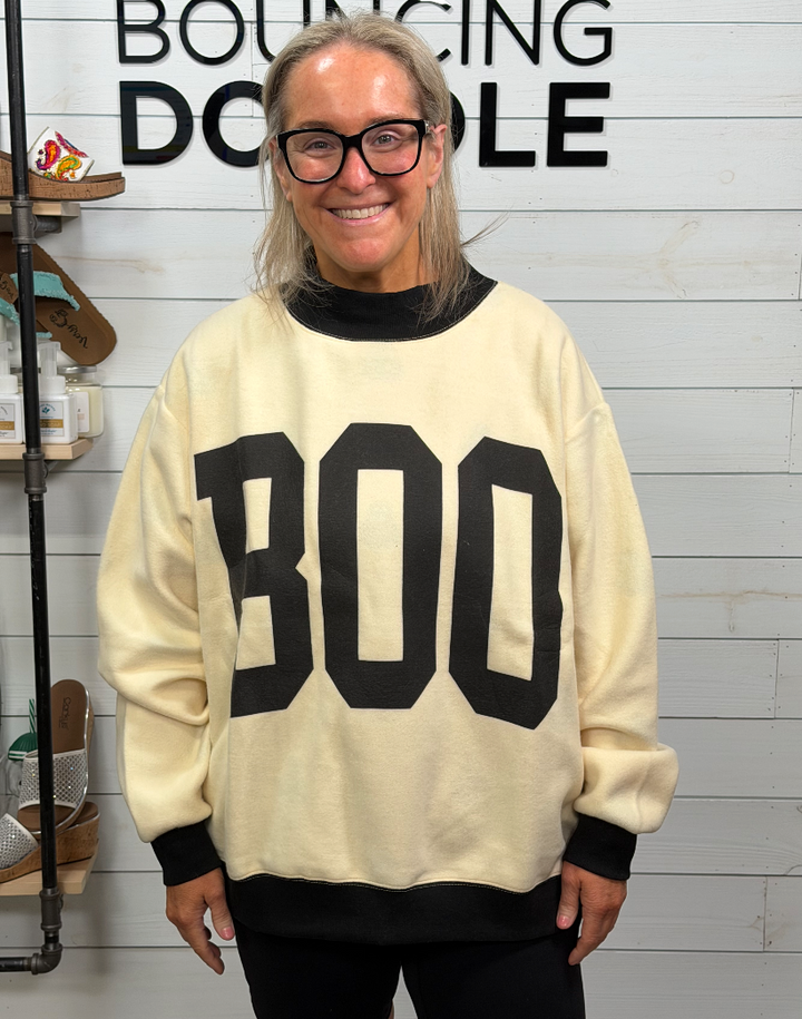 Peach Love - Boo Reversible Mock Neck