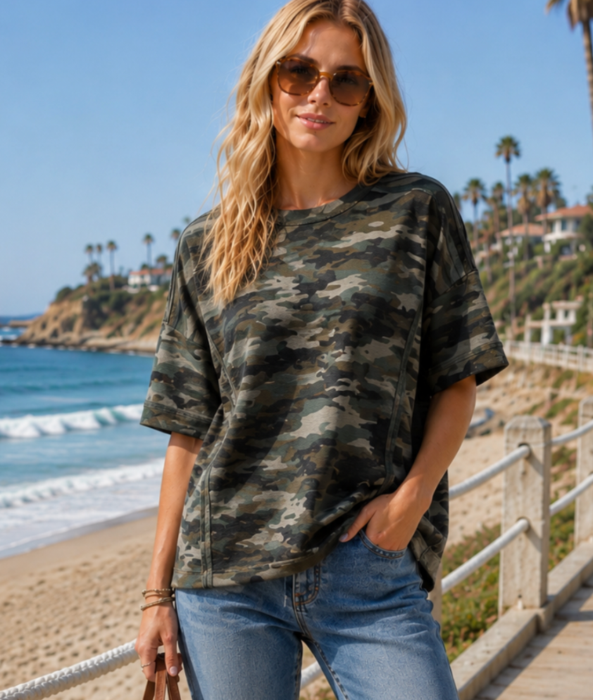 Celeste Live Box September - Camo Top