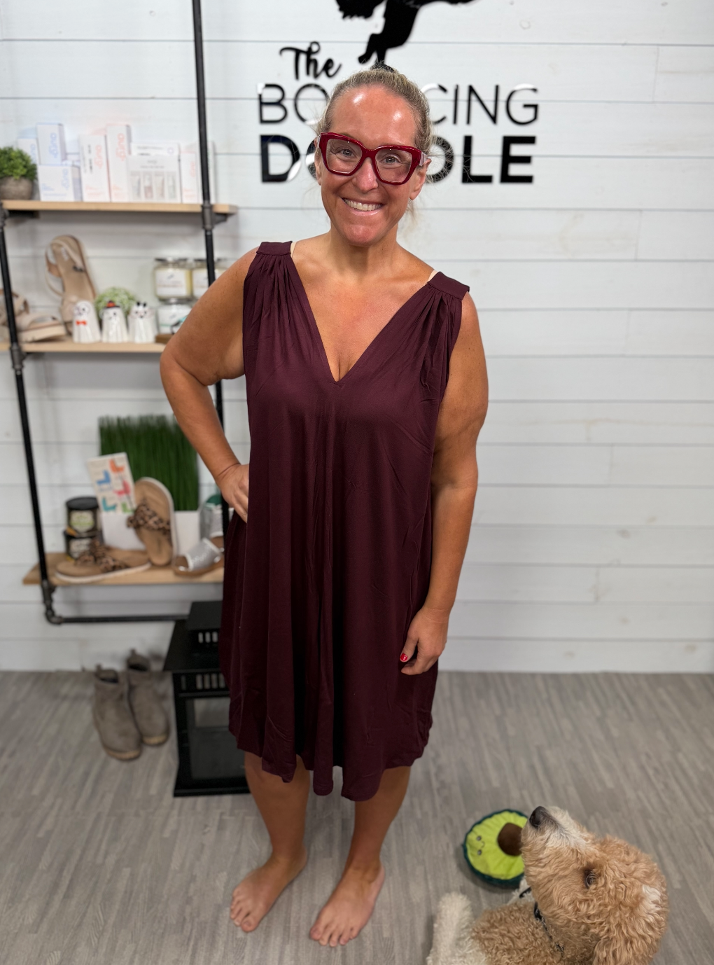 Revir - Burgundy Dress