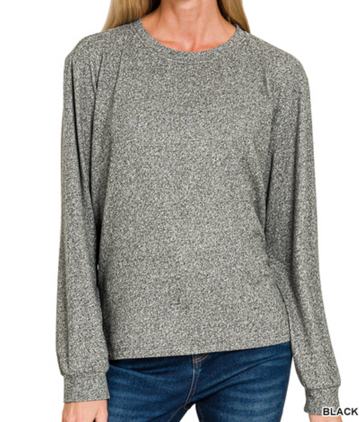 Zenana - Super Soft Round Neck Sweater