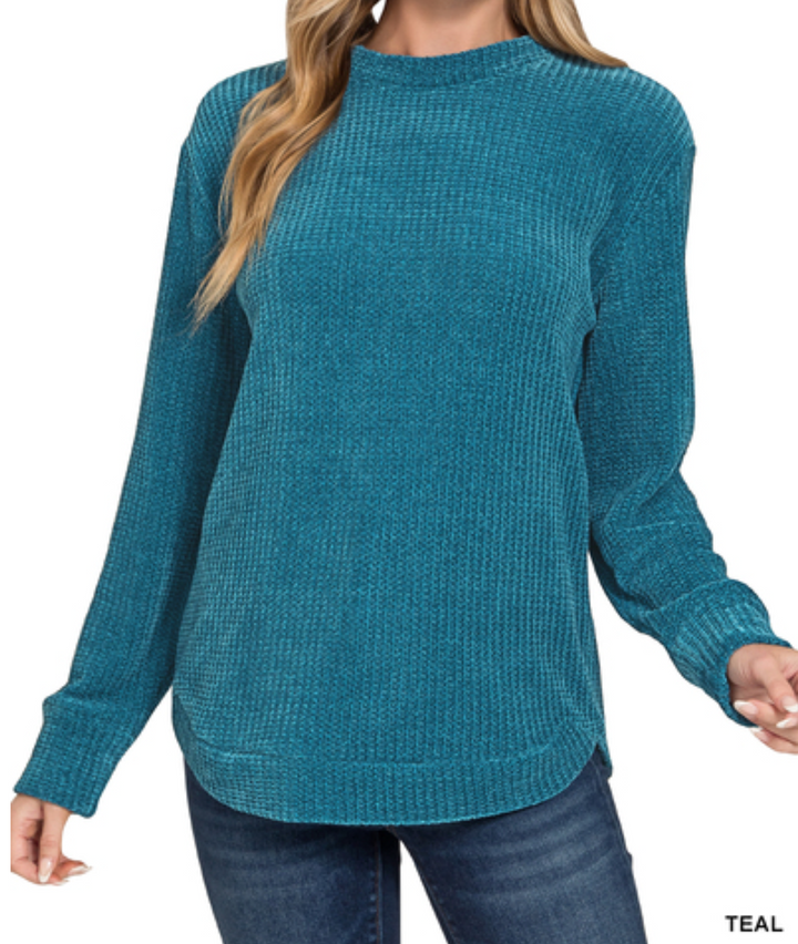 Zenana - Chenille Sweater