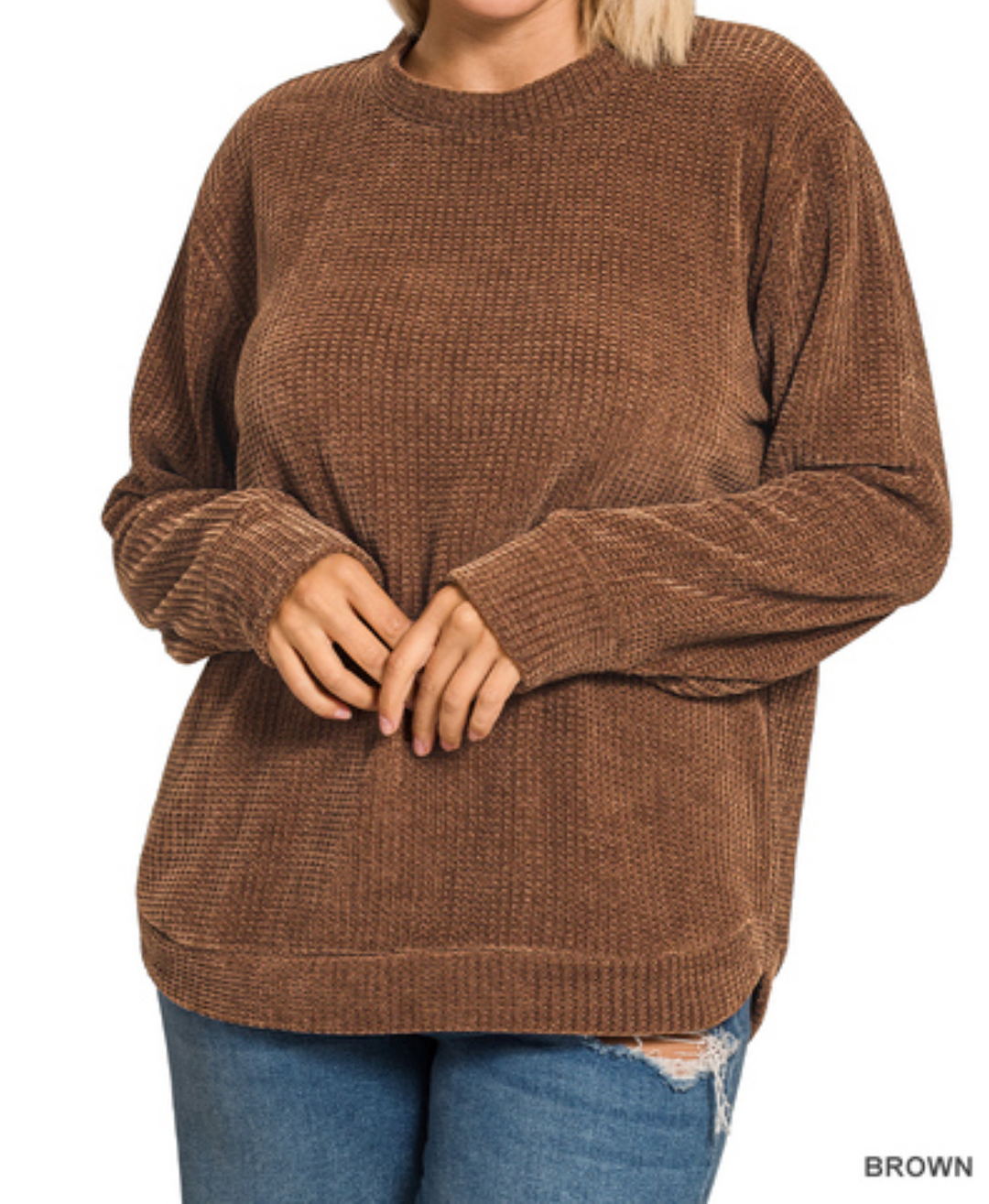 Zenana - Chenille Sweater