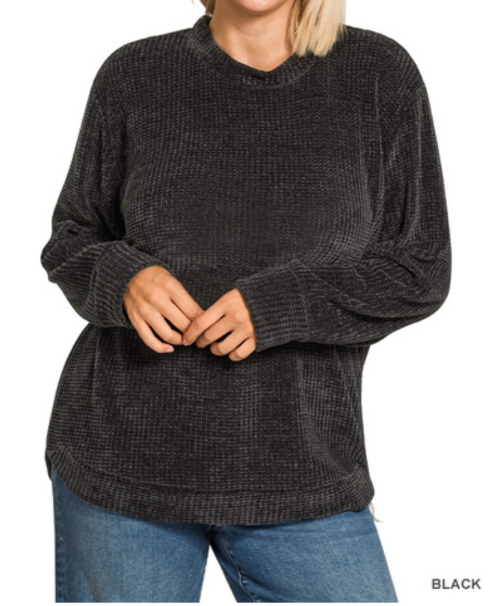 Zenana - Chenille Sweater