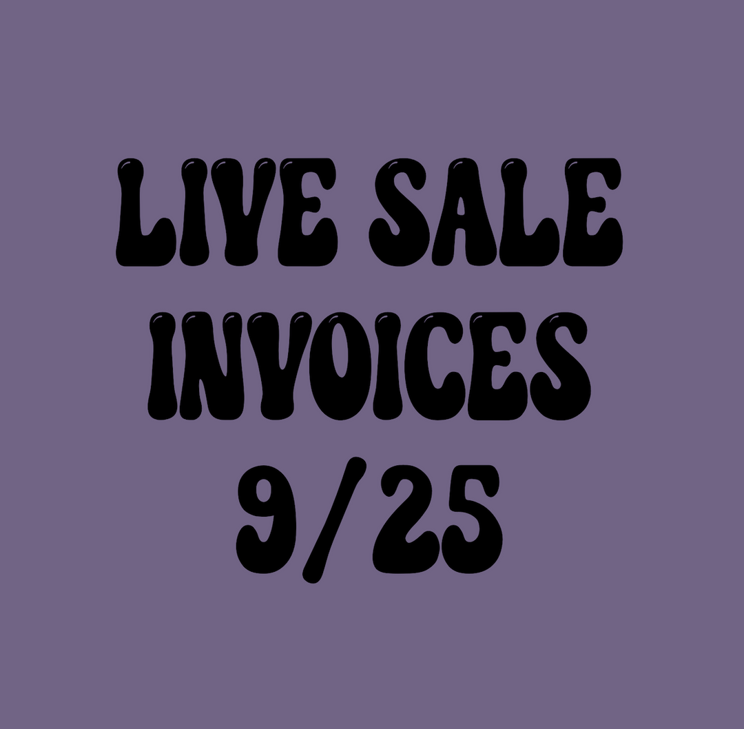 9.25 Live Sale Invoices