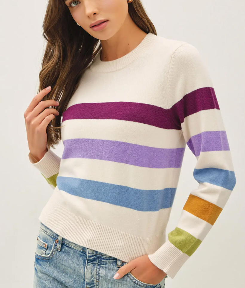 Be Cool - Rainbow Stripe Sweater