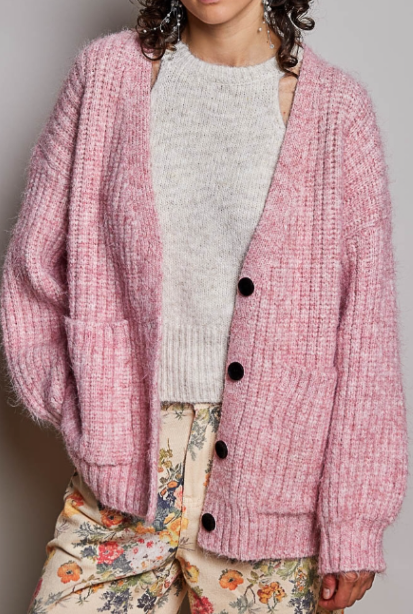 POL Live Box Oct - Pink Chunky Cardigan