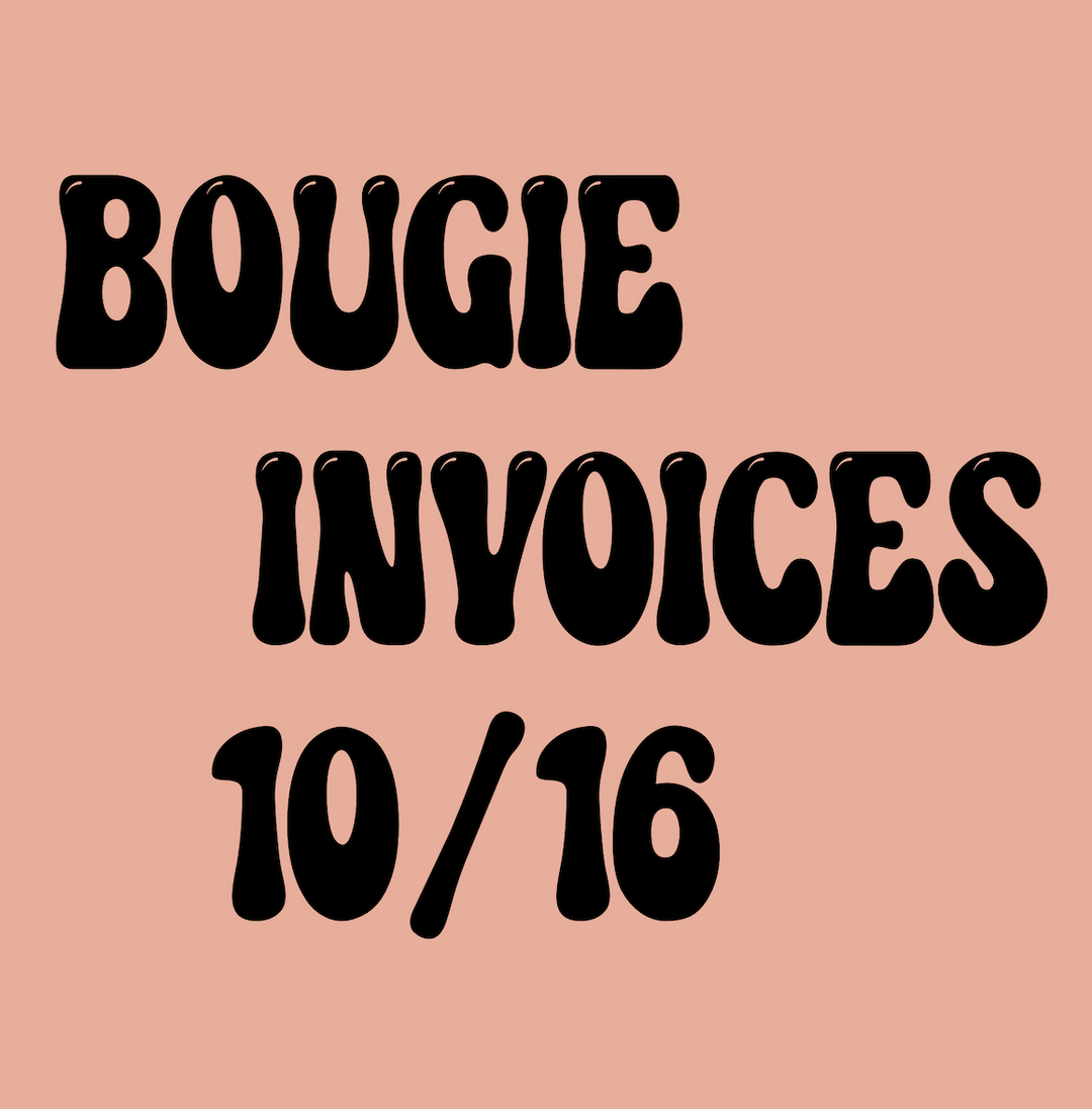 10/16 Bougie Invoices