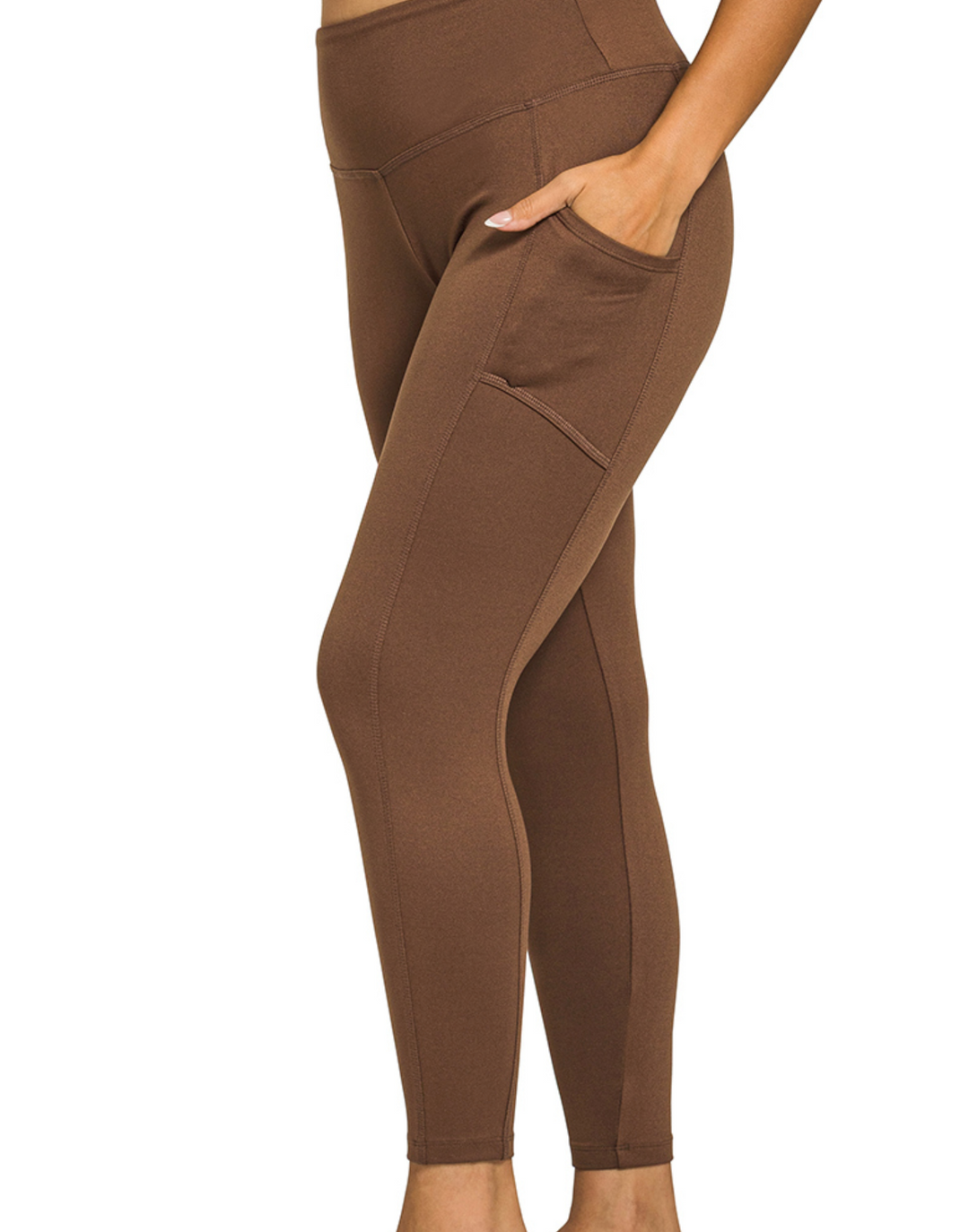 Zenana -Solid Leggings with Pocket