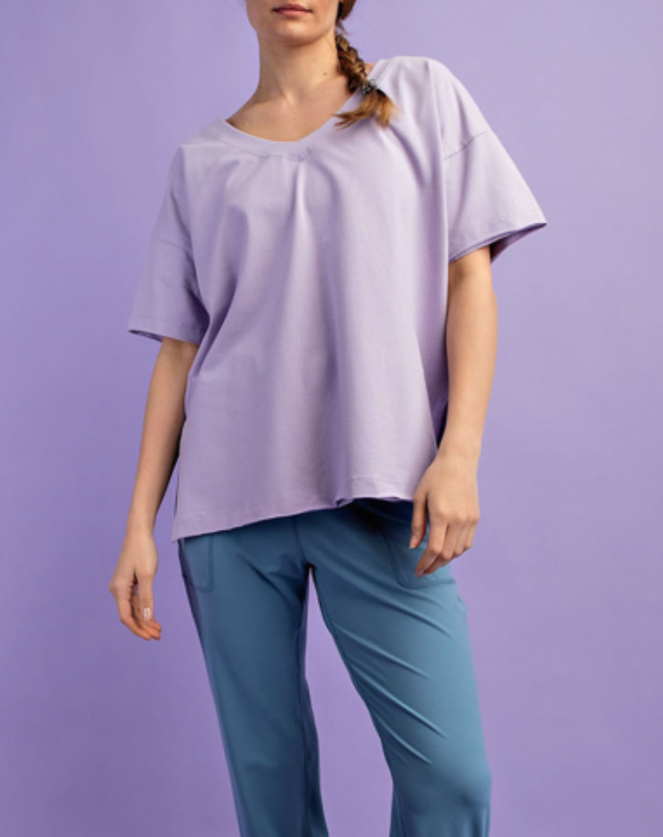 Rae Mode Oversized Cotton Lycra Reversible Top