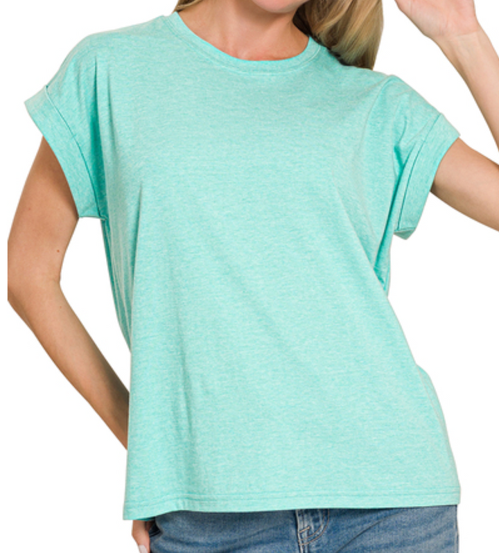 Zenana - Cotton Round Neck Top