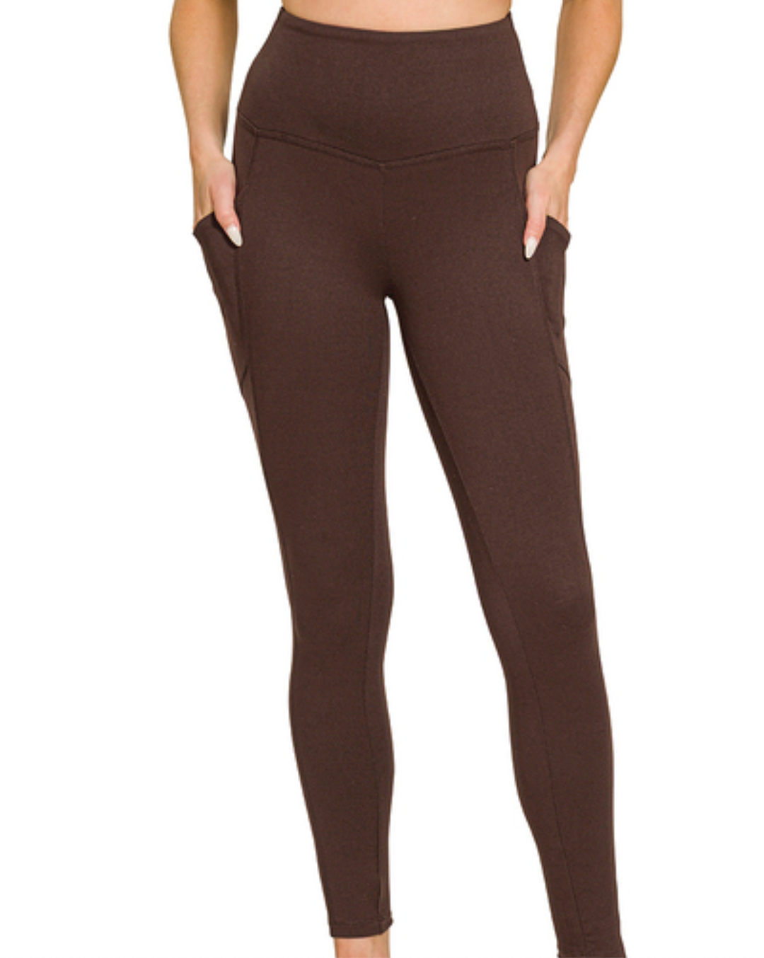 Zenana -Solid Leggings with Pocket