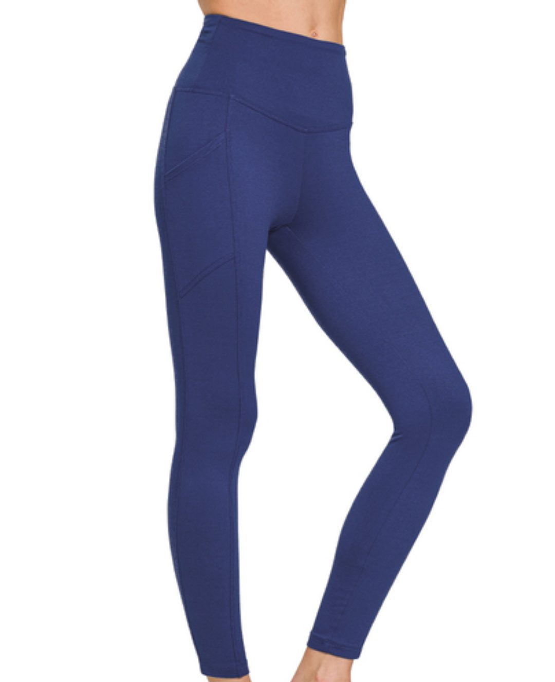 Zenana -Solid Leggings with Pocket