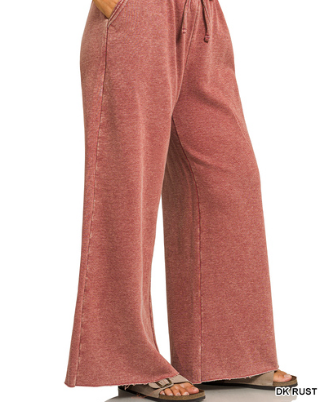 Zenana - Acid Wash Wide Leg Pants