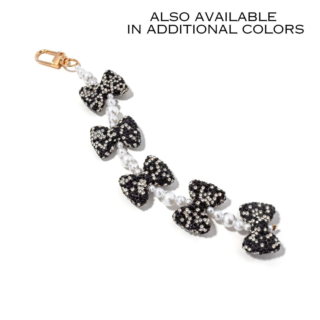 Bag Charm Sparkle Bow