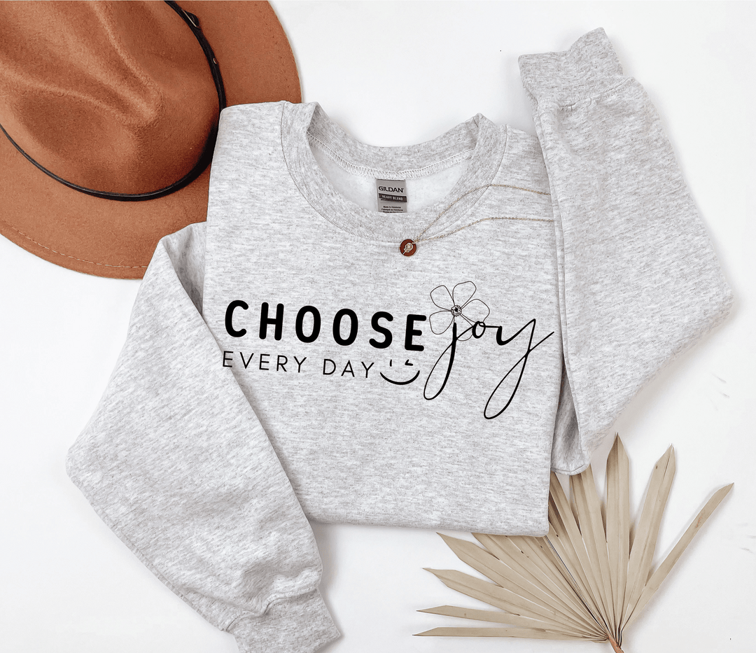 Choose Joy Everyday- Mental Health Graphic Tee or Graphic Crew