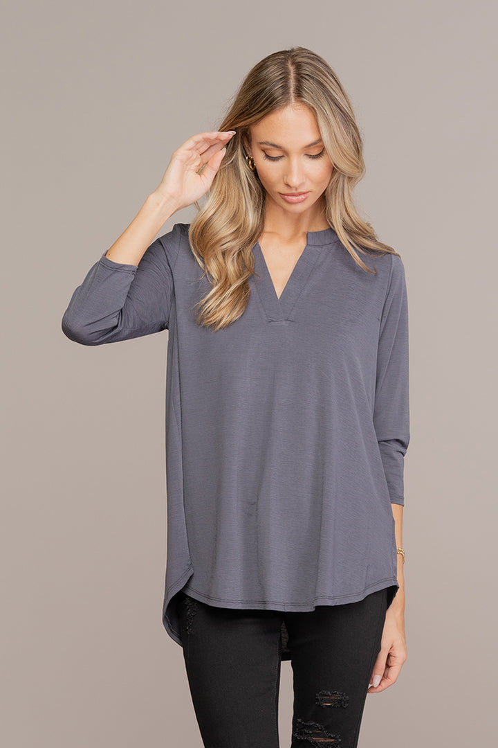 Sew In Love - Gabby 3/4 Sleeve Heathered
