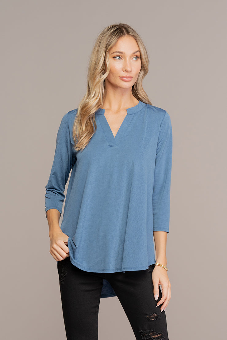 Sew In Love - Gabby 3/4 Sleeve Heathered