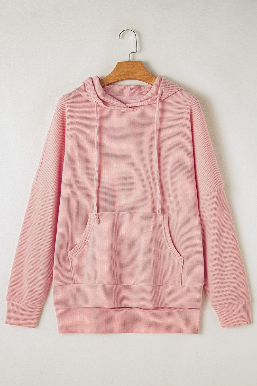 The Bouncing Doodle Waffle-Knit Long Sleeve Hoodie