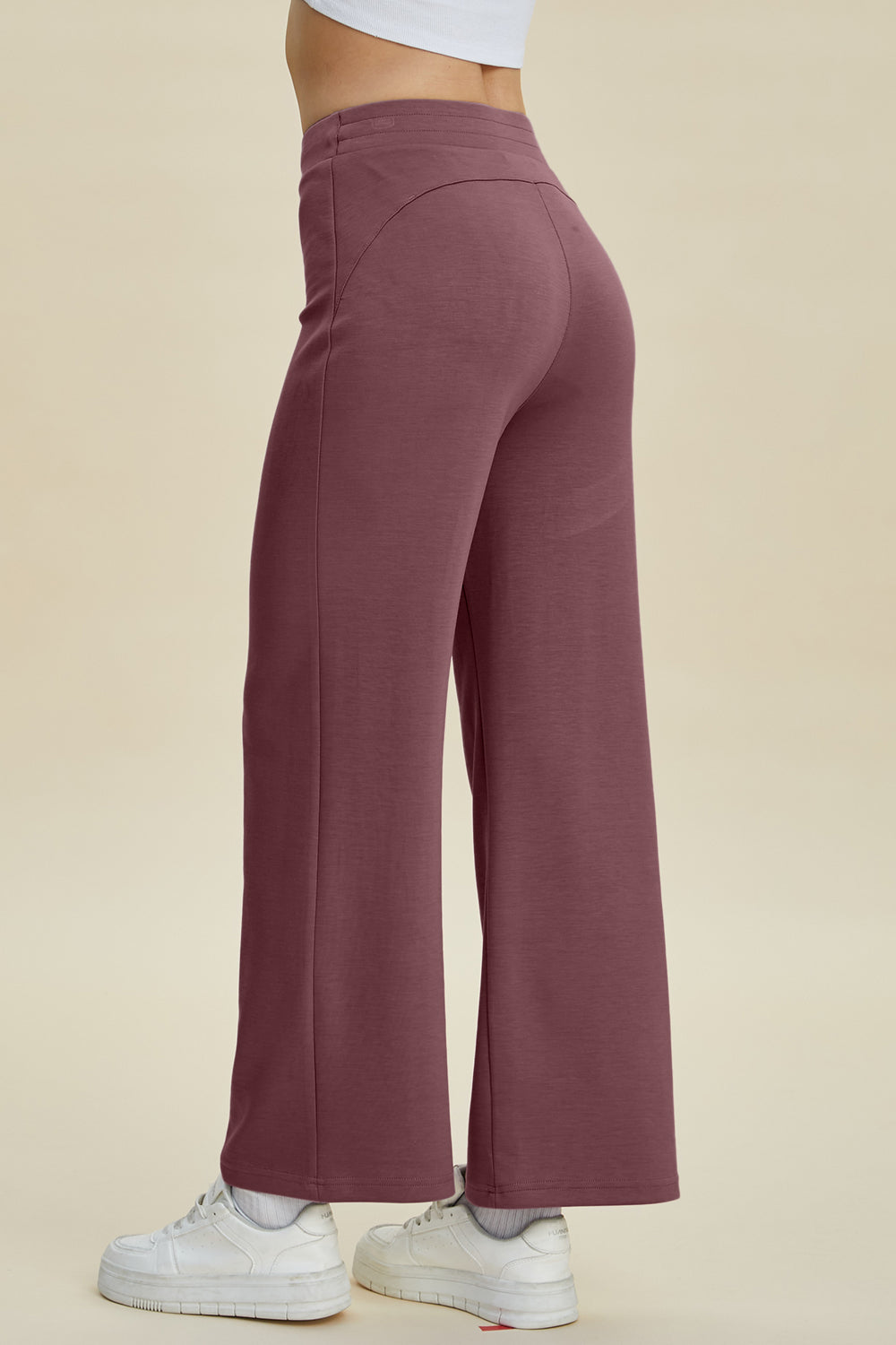 Bouncing Doodle Full Size Air Scuba Drawstring Wide Leg Pants