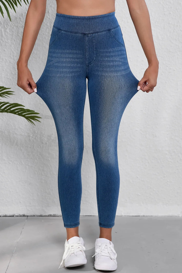 Bouncing Doodle High Waist Skinny Jeans