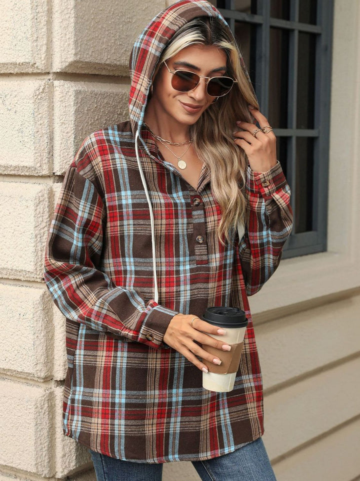The Bouncing Doodle Plaid Hoodie