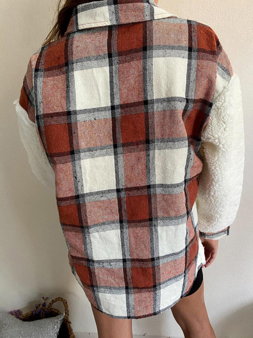 The Bouncing Doodle Fuzzy Button Up Long Sleeve Jacket