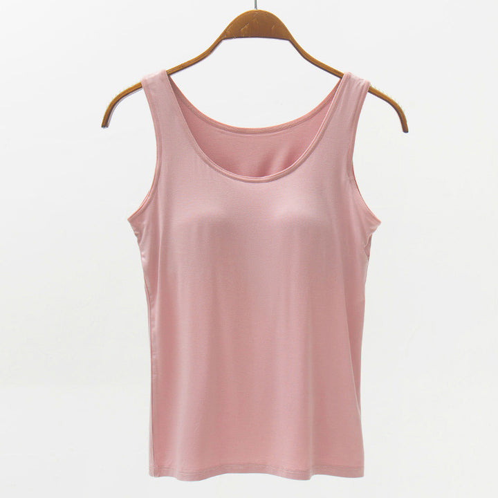 The Bouncing Doodle Full Size Wide Strap Modal Tank with Bra