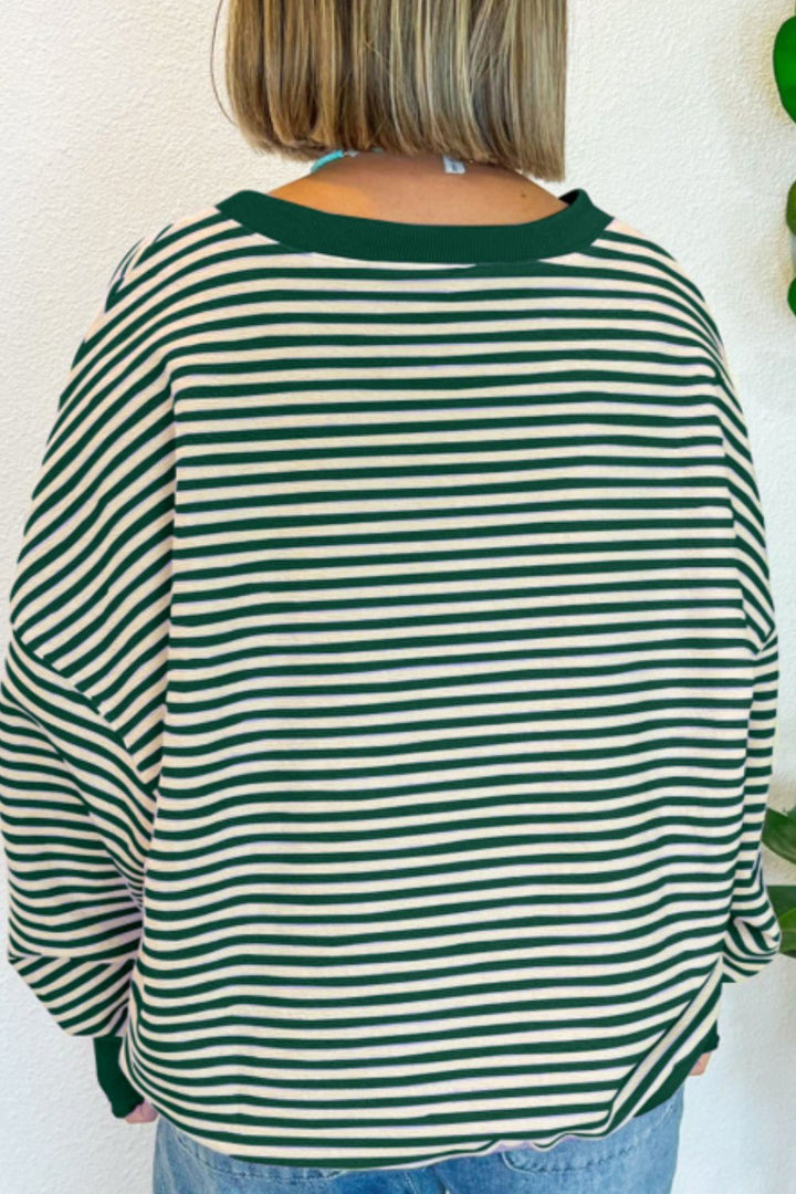 The Bouncing Doodle LUCKY Striped Sweatshirt