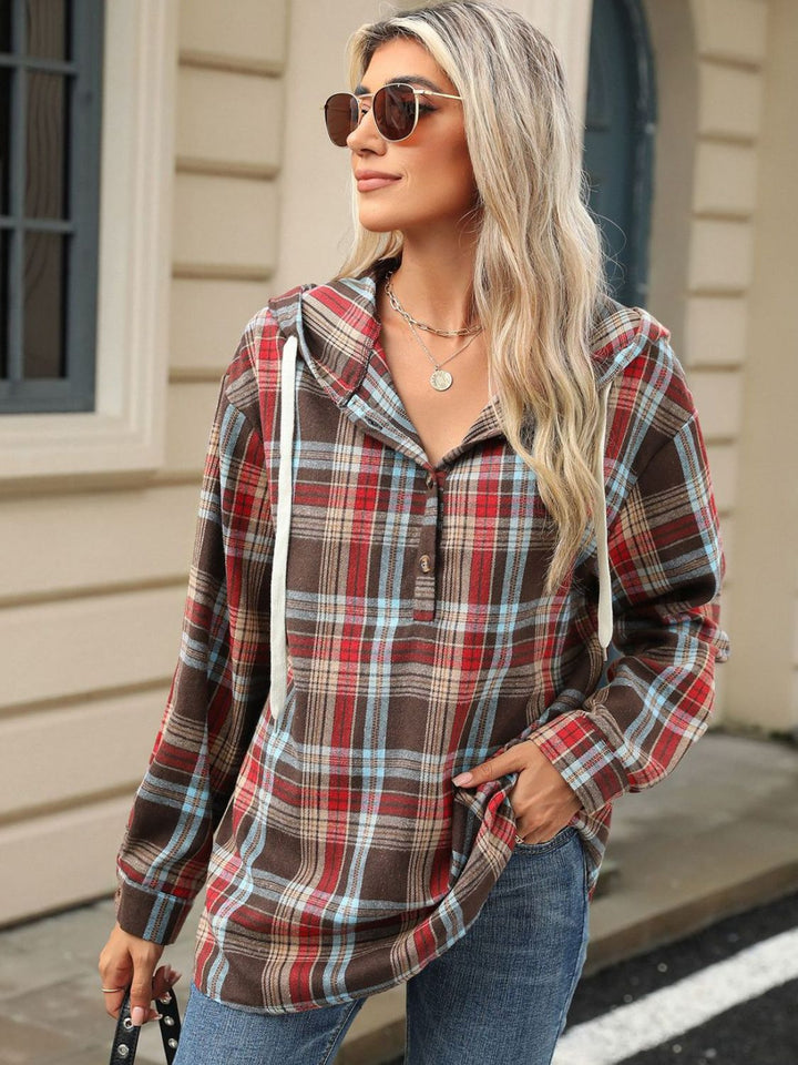 The Bouncing Doodle Plaid Hoodie