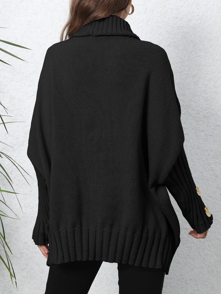 The Bouncing Doodle Turtleneck Long Sleeve Sweater