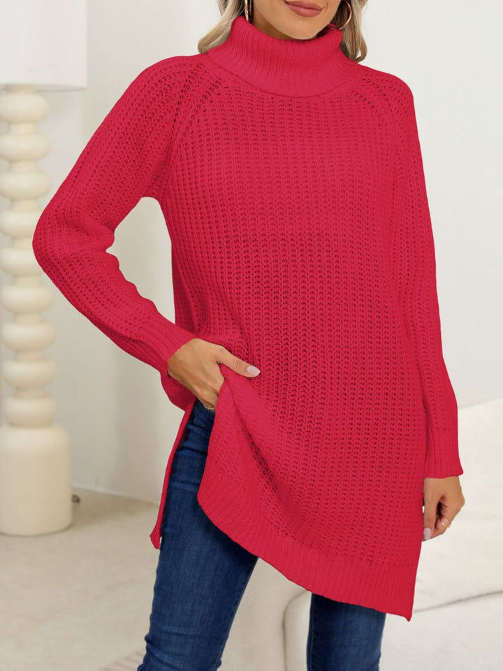 The Bouncing Doodle Turtleneck Long Sleeve Sweater