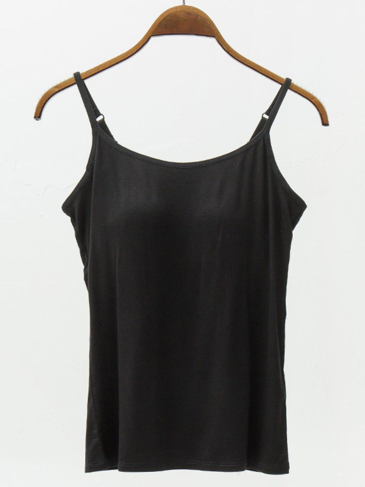The Bouncing Doodle Adjustable Strap Modal Cami with Bra
