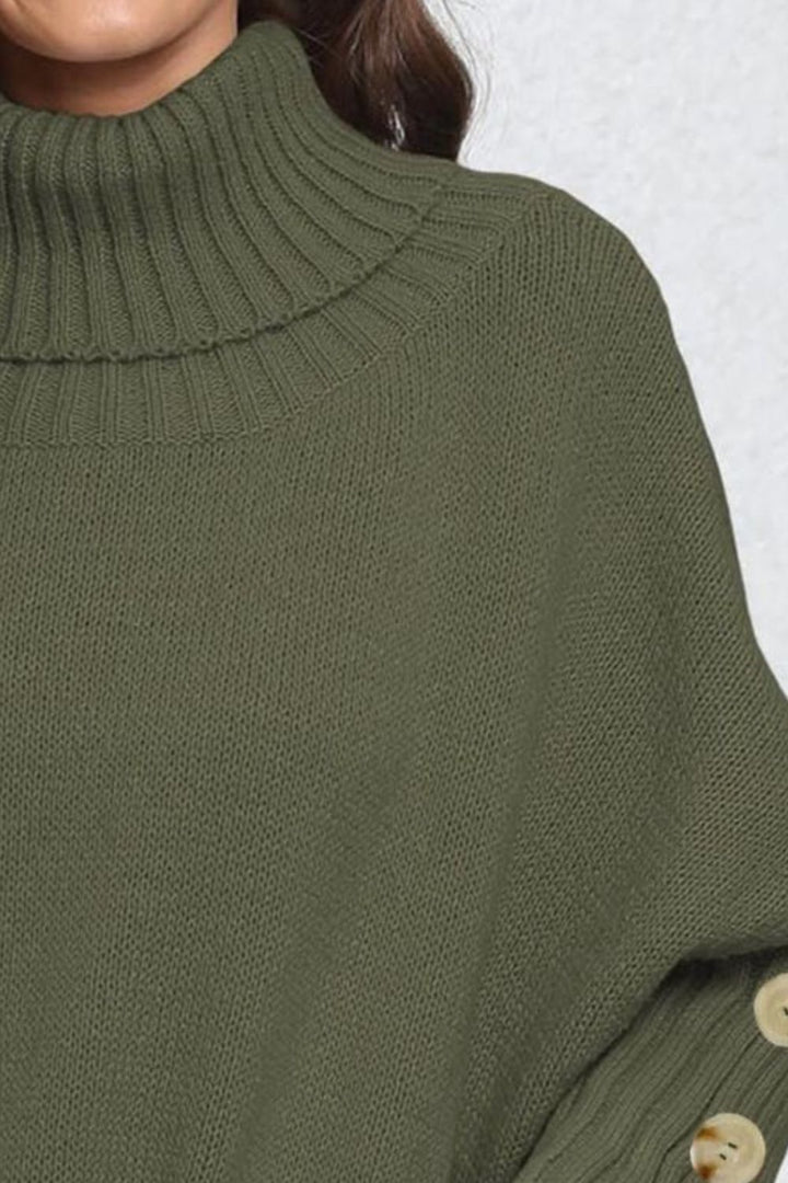 The Bouncing Doodle Turtleneck Long Sleeve Sweater