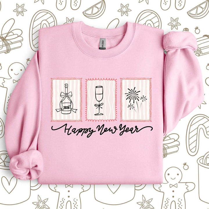 Happy New Year Graphic Sweatshirt