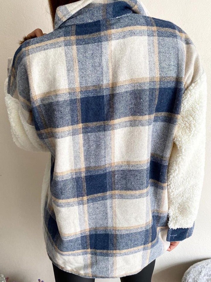 The Bouncing Doodle Fuzzy Button Up Long Sleeve Jacket