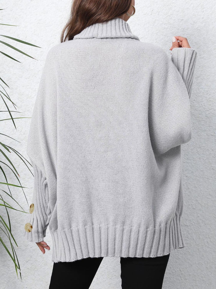 The Bouncing Doodle Turtleneck Long Sleeve Sweater