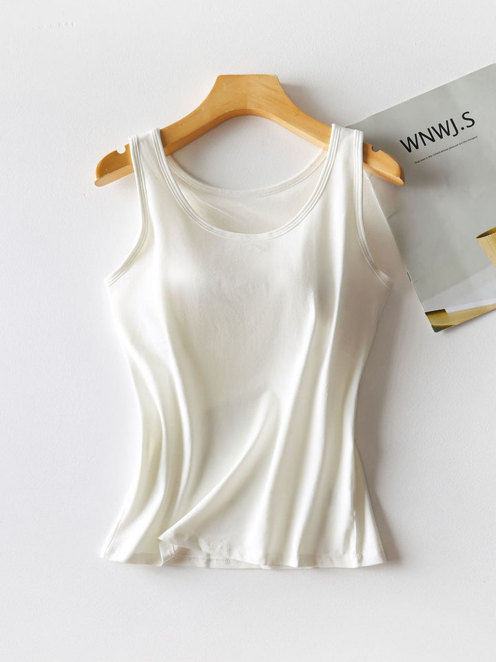 The Bouncing Doodle Round Neck Tank with Bra
